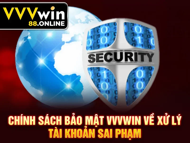 Chính sách bảo mật VVVWin về xử lý tài khoản sai phạm